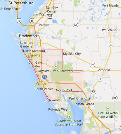 Sarasota County (Google Maps)